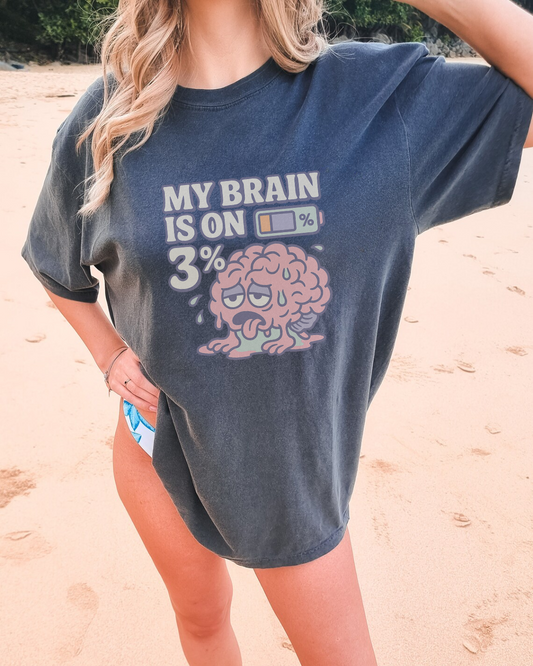 My Brain is on 3% Tee – Functioning on Pure Glitch Energy